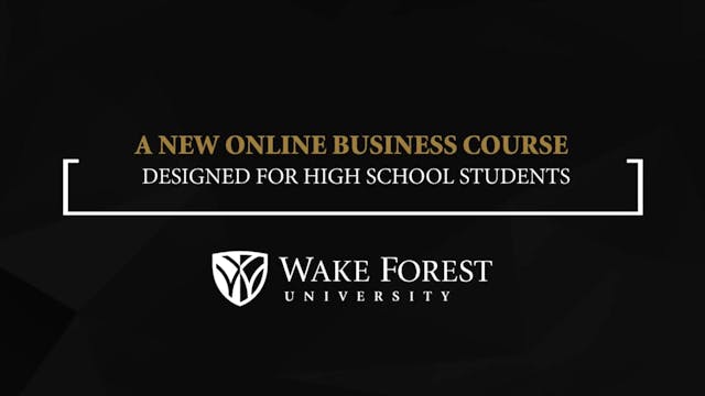 Video preview for Business Course Trailer 1