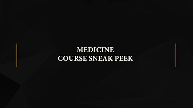 Video preview for Medicine | Course Sample